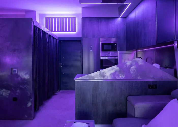 아파트 Iron House - Penthouse With Bathtub In Golden Mile & Bridge